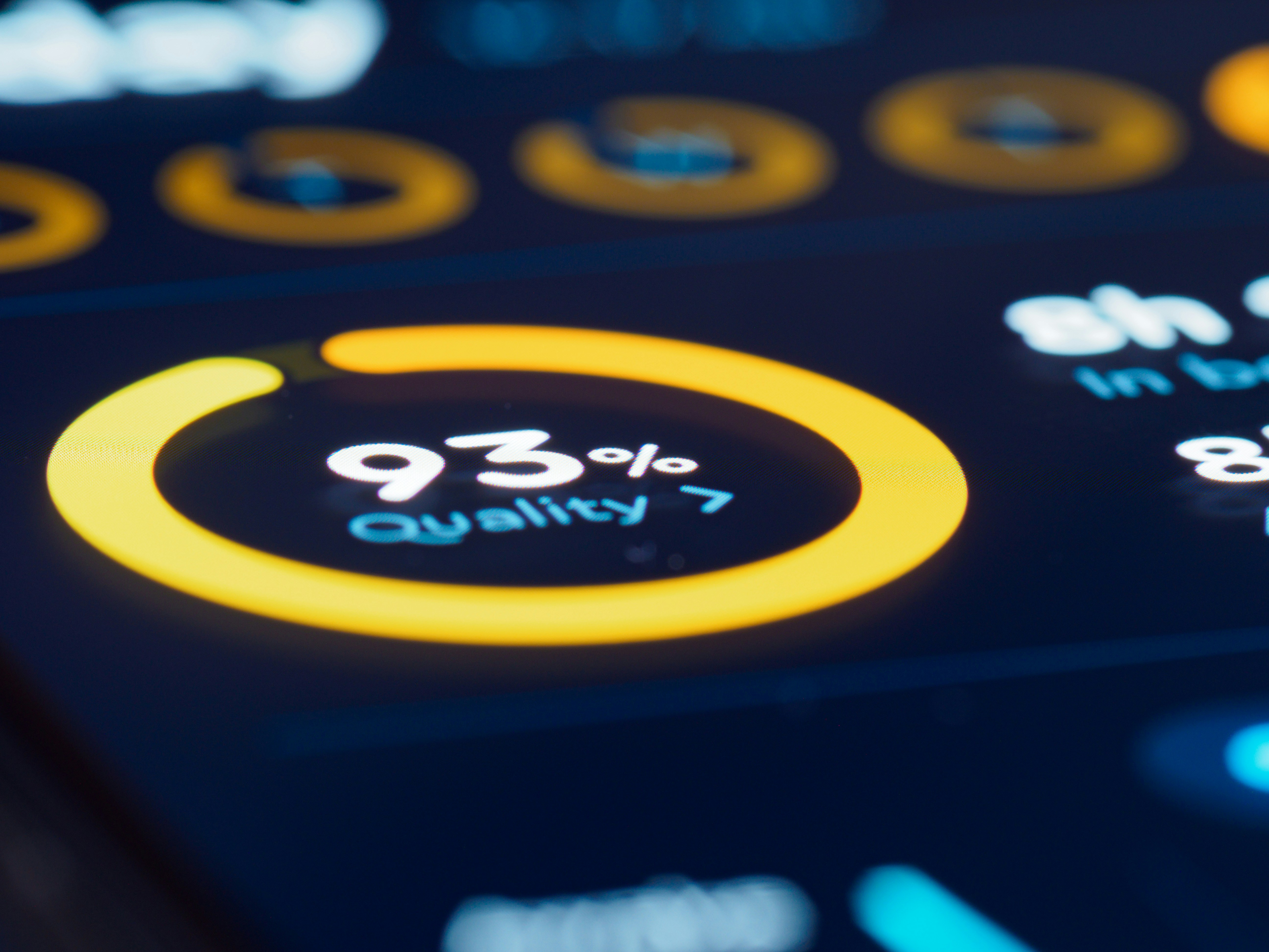 Quality metrics dashboard showing 93 percent quality